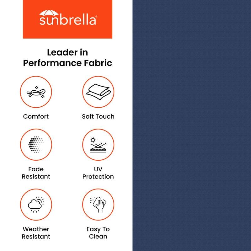 Sunbrella Outdoor Deep Seating Cushion - 25" W x 25.5" D x 5" H