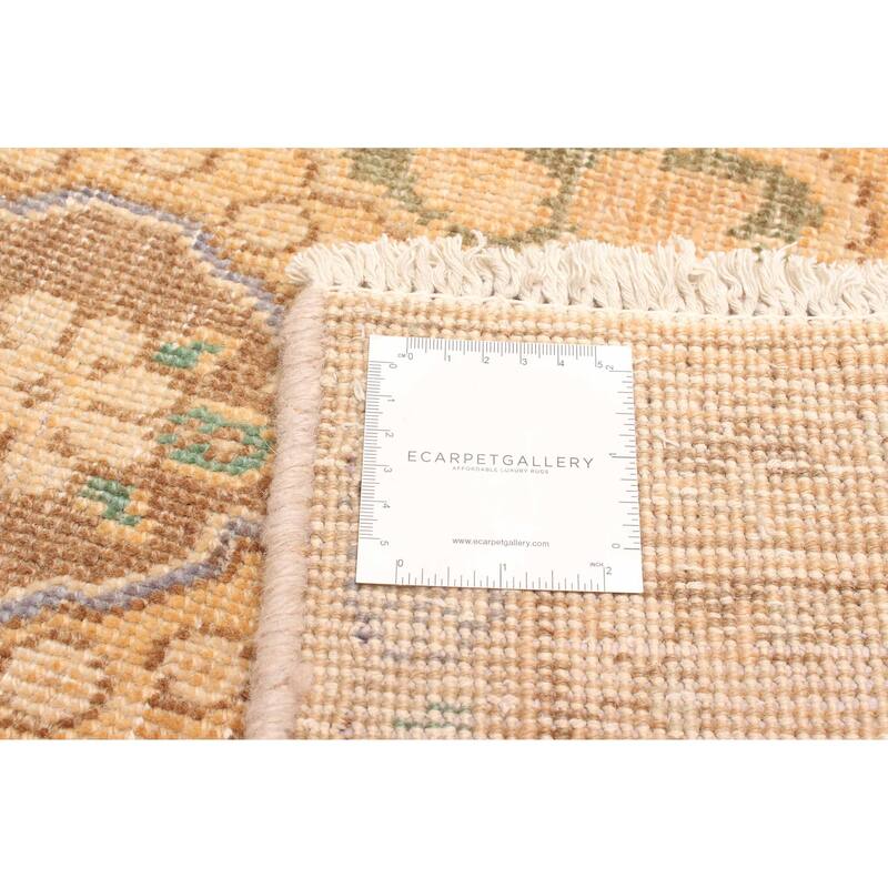 ECARPETGALLERY Hand-knotted Antalya Vintage Beige Wool Rug - 3'1 x 4'9