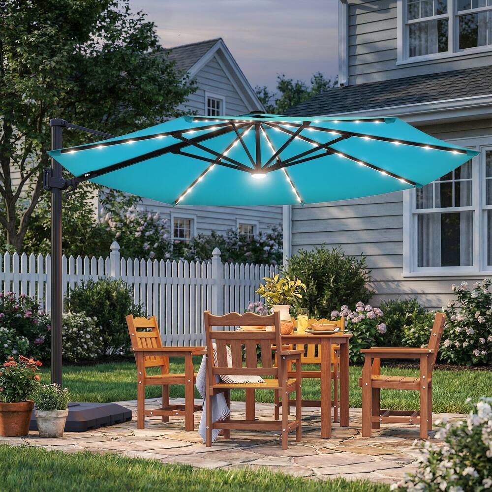 Sonkuki Outdoor 10FT LED Patio umbrella for Garden