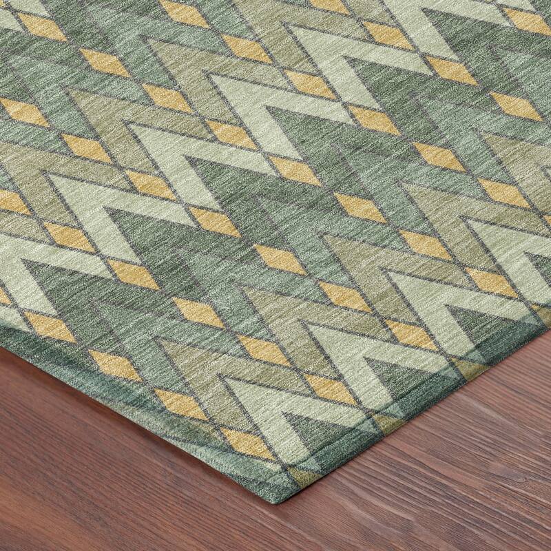 Machine Washable Indoor/ Outdoor Modern Baxter Chantille Rug