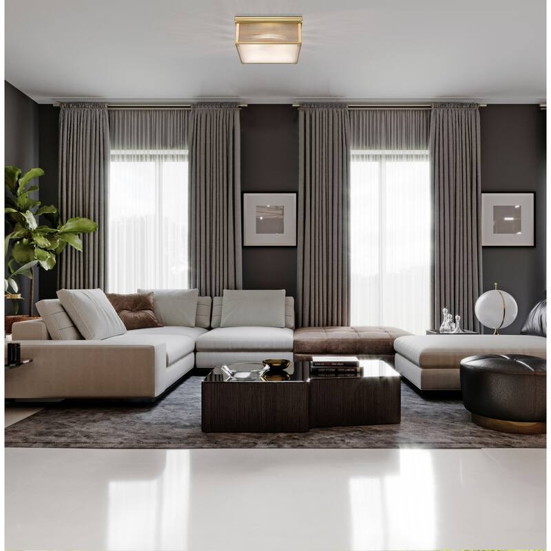 Z-Lite 7504FS18 Carnaby 4 Light 18" Wide Flush Mount Ceiling Fixture