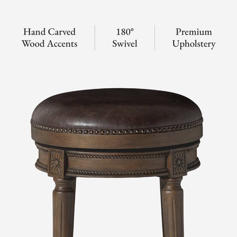 Maven Lane Pullman Backless Swivel Kitchen Stool