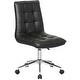preview thumbnail 3 of 32, Porthos Home Leona Adjustable Steel and Faux Leather Office Chair