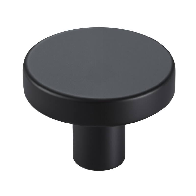 Black Zinc Alloy Mushroom Cabinet Knobs 10 Pack Single Hole Drawer Pulls with Screws for Kitchen Bathroom Wardrobe Furniture