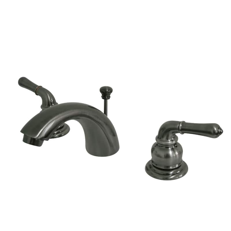 Kingston Brass Magellan Mini-Widespread Bathroom Faucet - Black Stainless
