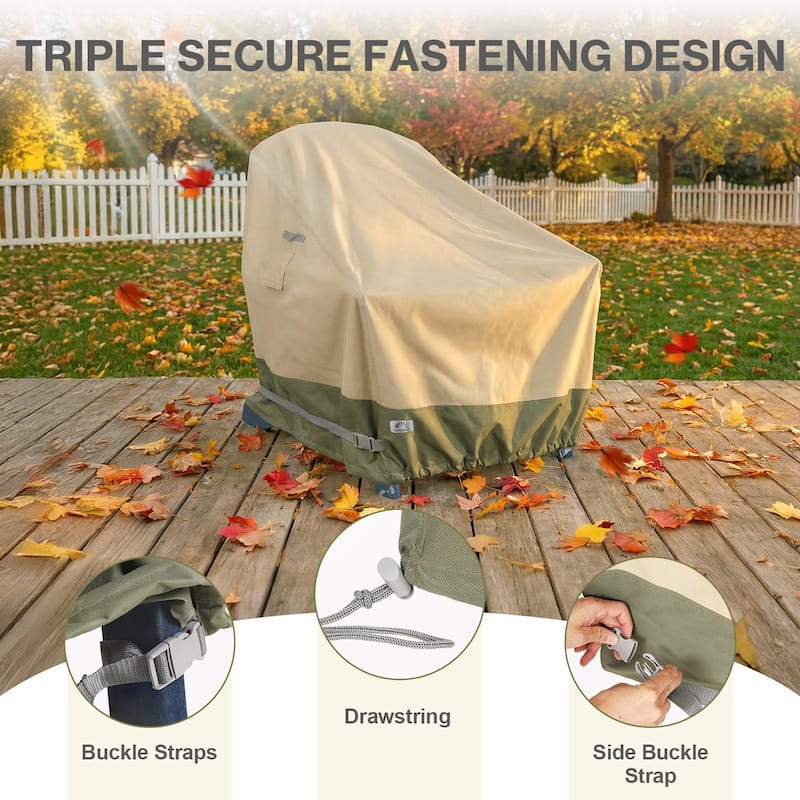 Aoodor Heavy Duty Patio Adirondack Chair Cover with Air Vents - 34"W x 38"D x 38"H