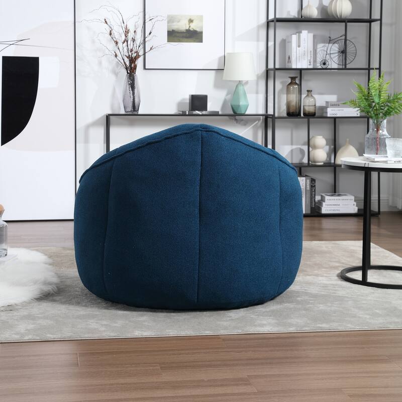 High Pressure Foam Bean Bag Sofa Chair with Footrest