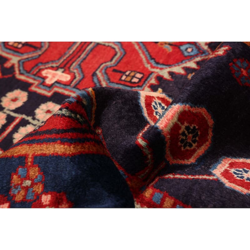 ECARPETGALLERY Hand-knotted Anatolian Vintage Dark Navy Wool Rug - 4'9 x 8'5