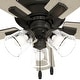 preview thumbnail 11 of 22, Hunter 52" Crestfield Ceiling Fan w/ LED Light Kit, Pull Chain - Farmhouse, Transitional - EASY INSTALLATION!