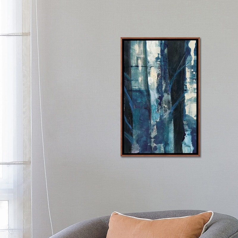 "Deep Woods I Indigo" by Albena Hristova Framed