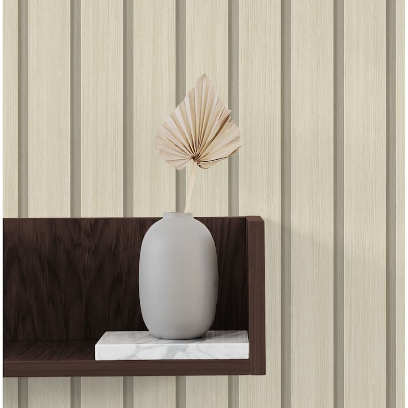 Stacy Garcia Home Faux Wooden Slats Peel and Stick Wallpaper