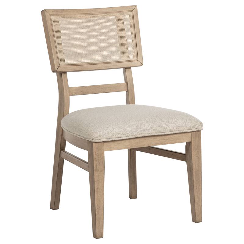 Kailani Rattan Cane Dining Side Chair Beige Oak (Set of 2) - 20.5" x 22.25" x 35"