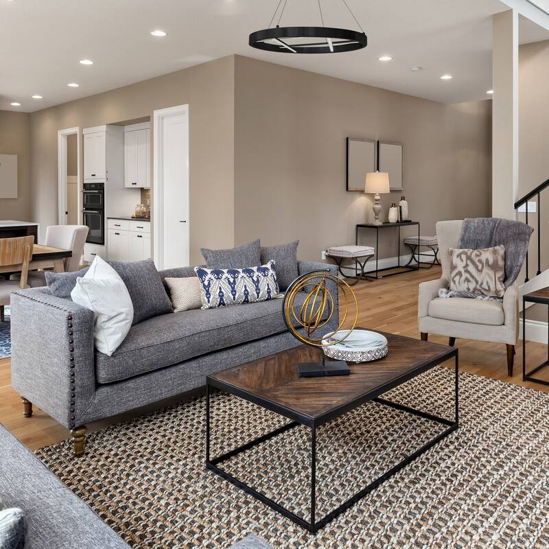 Antique Chandelier - 40W Matte Black Pendant Light - Adjustable Height Ceiling Fixture - 1.5