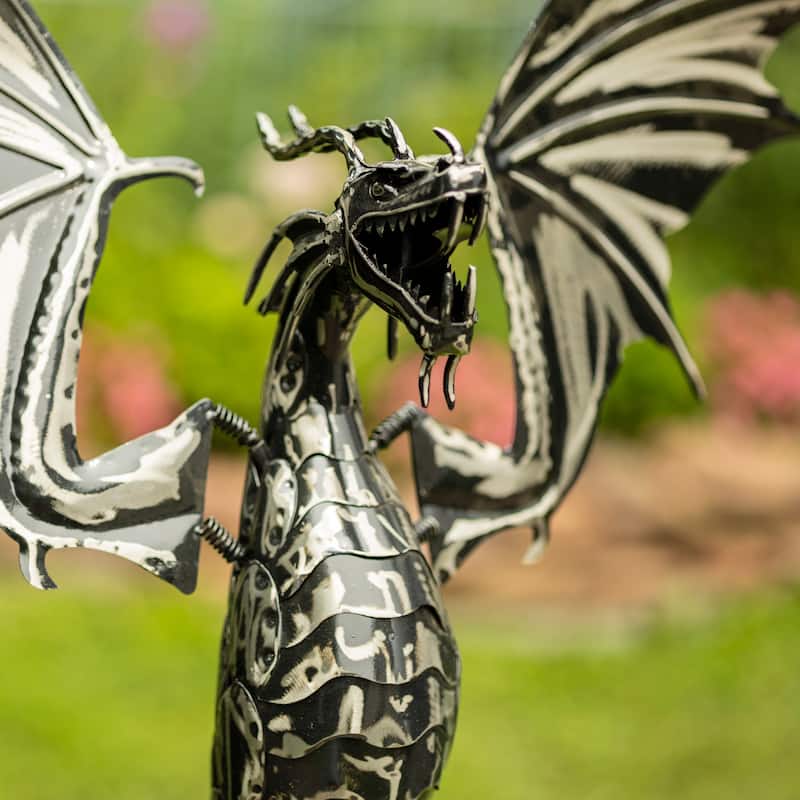 Iron Dragon Swing Stake with Tail Down "Moonfyre"