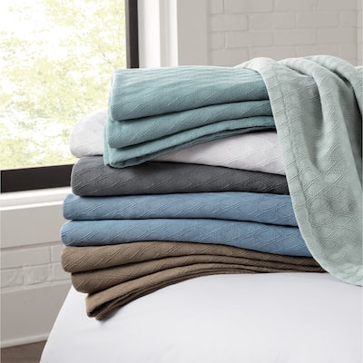 Aston & Arden Eucalyptus Tencel and Cotton Thermal Blanket