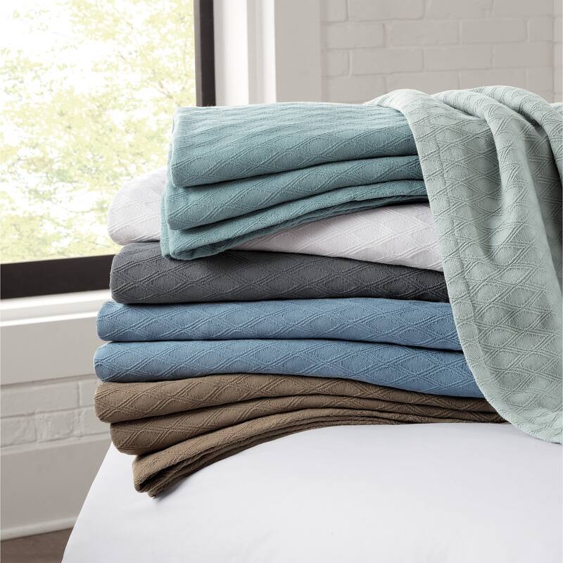 Aston & Arden Eucalyptus Tencel and Cotton Thermal Throw