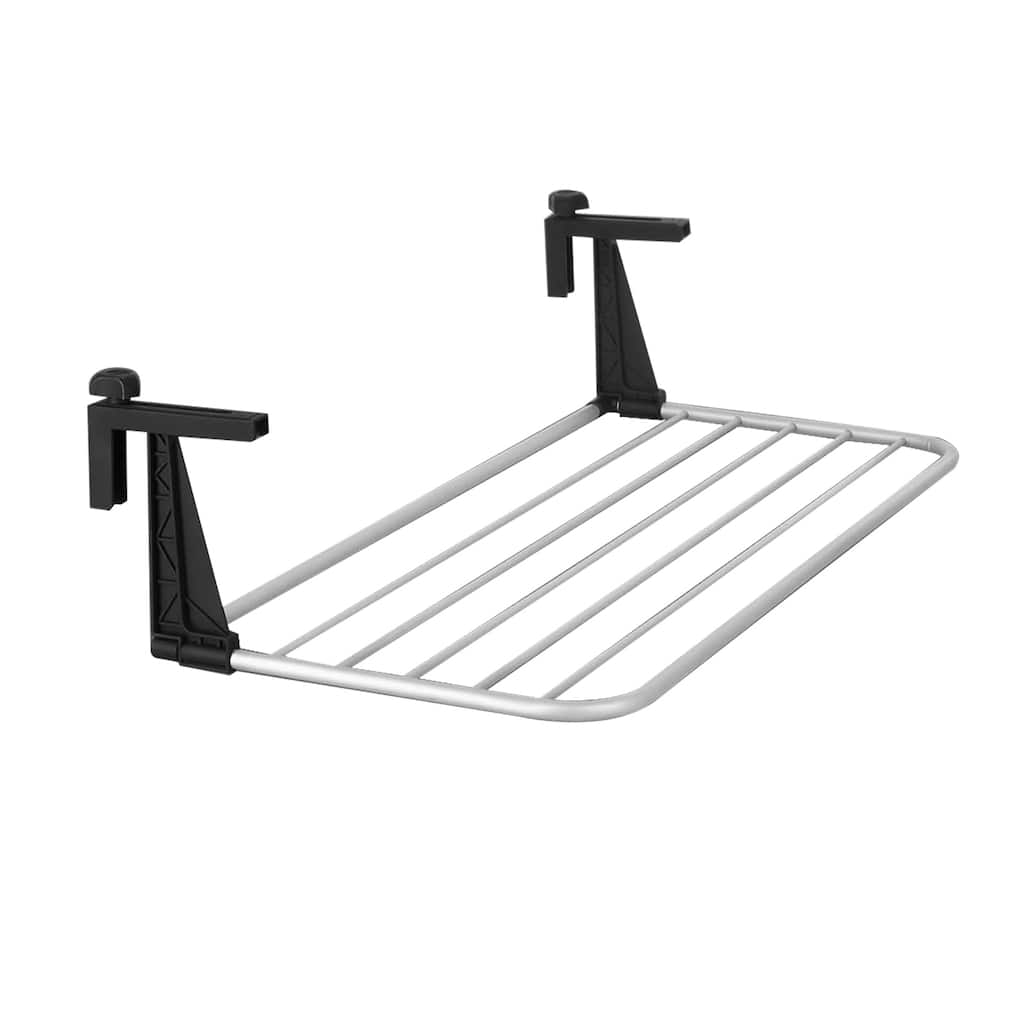 Gymax Portable Clothes Drying Rack w/Adjustable & Foldable Brackets