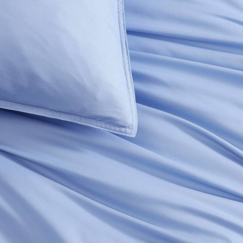 Tommy Hilfiger Hilfiger Core Solid Reversible Blue Comforter Bonus Set