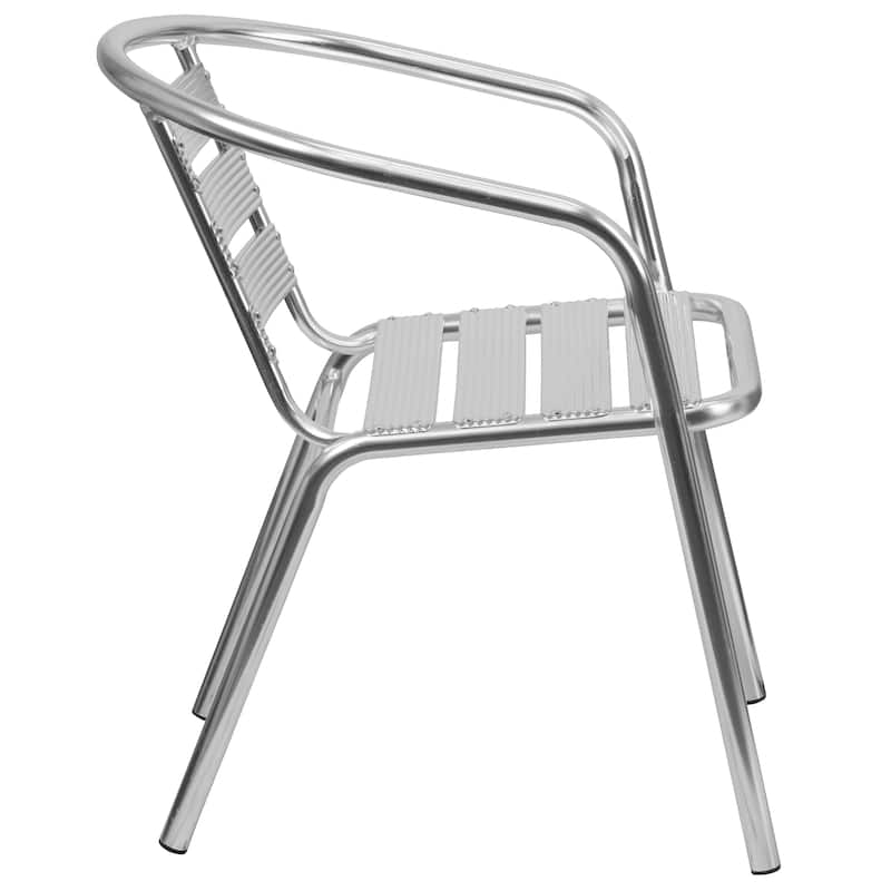 Aluminum Indoor/ Outdoor Stackable Arm Chair (Set of 4)
