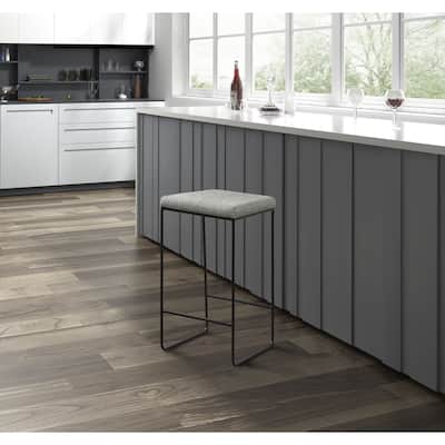 Martha Stewart Hastings Grey/ Black Counter Stool