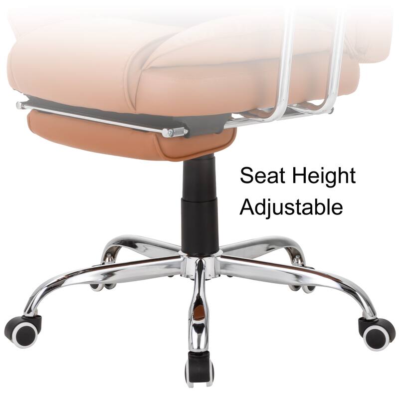 Executive Chair with Headrest Footrest Lumbar Pillow