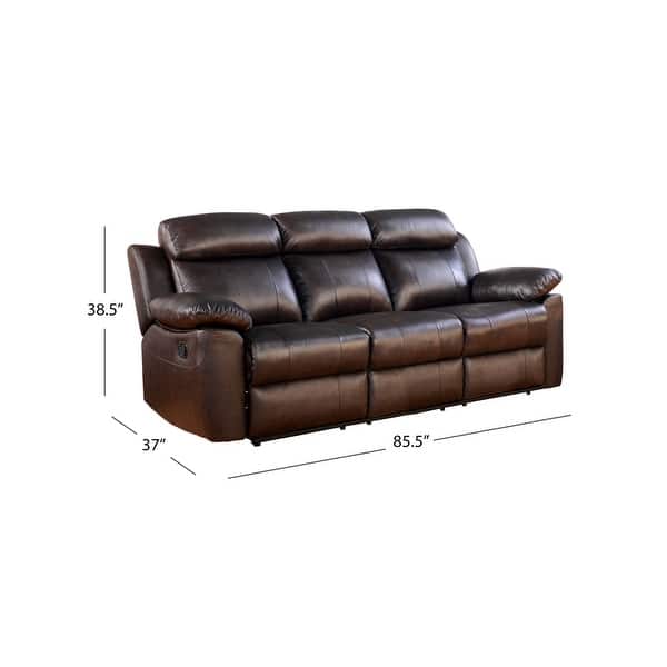 Abbyson Braylen Top Grain Leather Reclining Sofa Bed Bath & Beyond 19297547