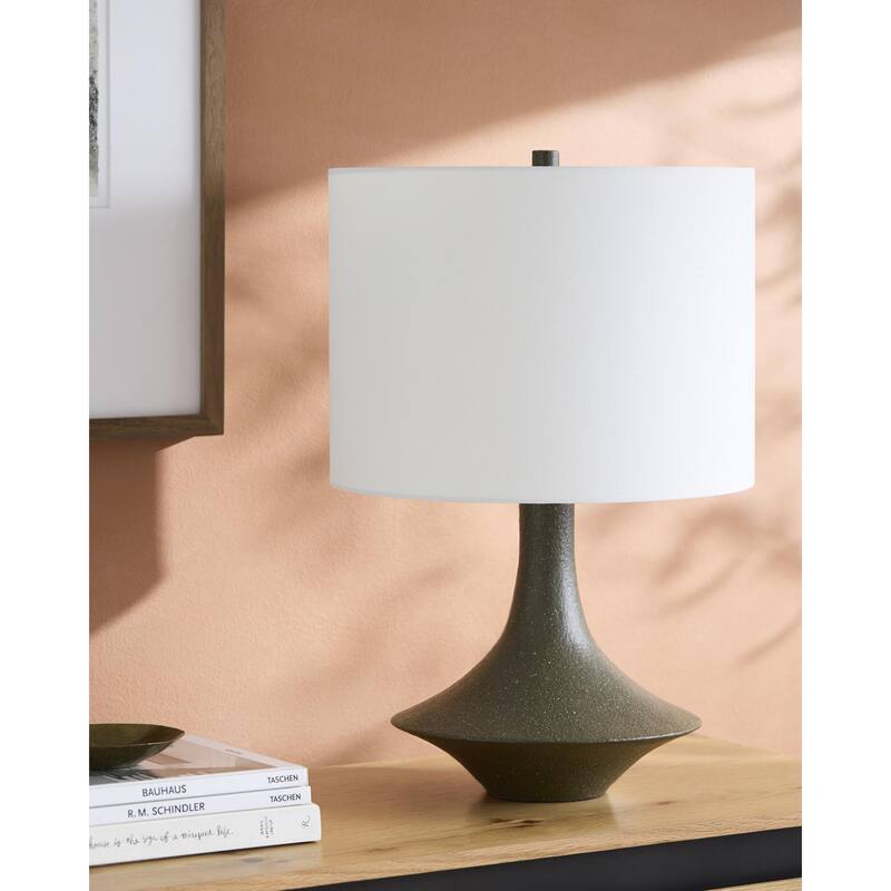 Livabliss Bryant Modern Accent Table Lamp - 23"H x 15"W x 15"D - Dark Brown