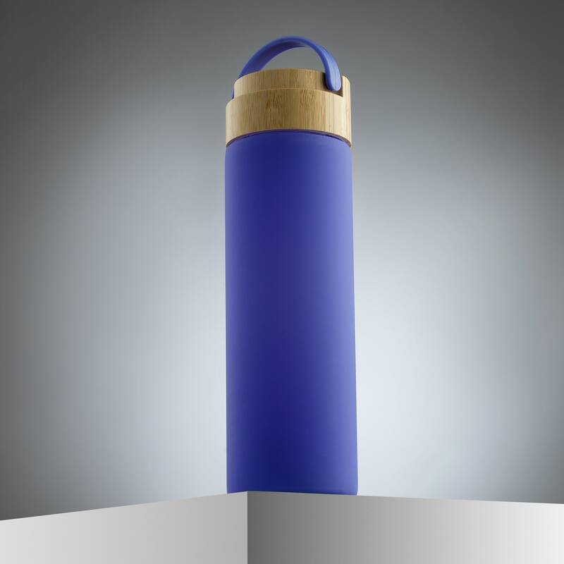 JoyJolt Glass Water Bottle with Carry Strap & Silicone Sleeve - 20 oz - 20 oz