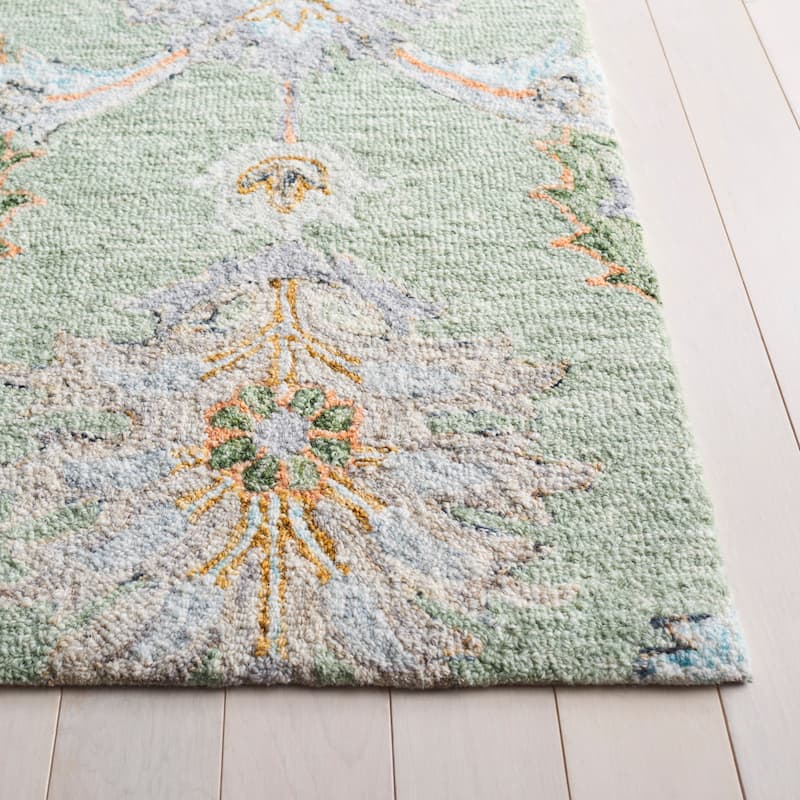 SAFAVIEH Handmade Jardin Gebkea Floral Wool Rug