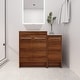 preview thumbnail 72 of 125, BNK 24/36/48/60 Inch Bathroom Vanity with Sink, Freestanding Bathroom Vanity with Soft Close Doors and Adjustable Shelf 36"x18" - BRE101