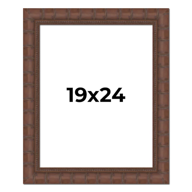 19x24 Frame Pewter Solid Wood Picture Frame Width 1.625 Inches | Interior Frame Depth 0.6875 Inches