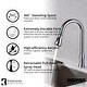 preview thumbnail 14 of 22, Karran Hillwood Single-Handle Pull-Down Sprayer Kitchen Faucet