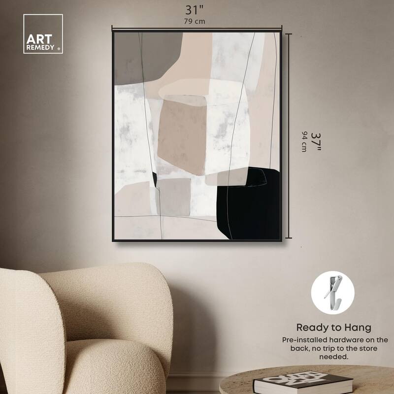 Neutral Forms I Canvas by Art Remedy