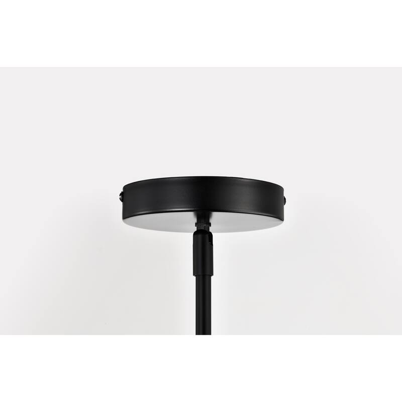 Tasio Matte Black Pendant Light with Clear Decanter Glass Shade - Matte Black