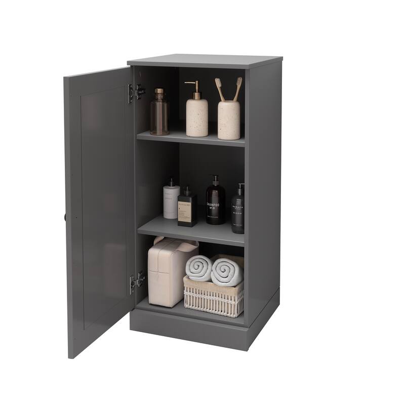 Palace Imports Solid Wood Bathroom Storage Cabinet, Raised Panel Door, Adjustable Shelves
