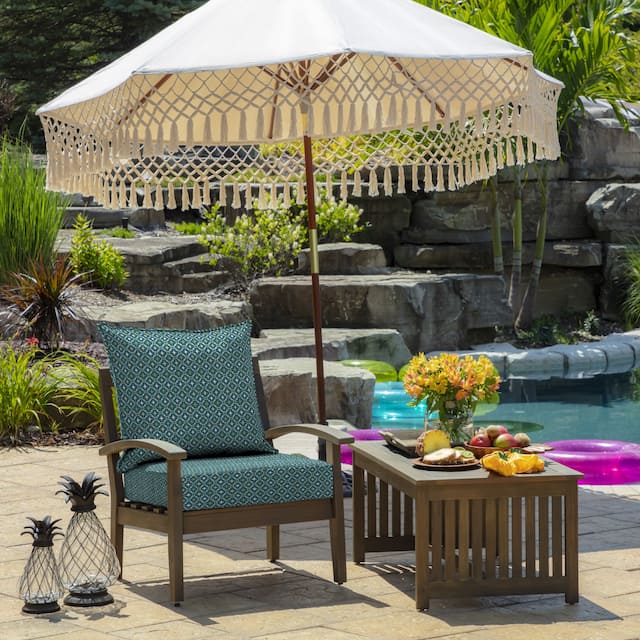 Arden Selections Alana Tile Outdoor Deep Seat Cushion Set - 24 W x 24 D in.