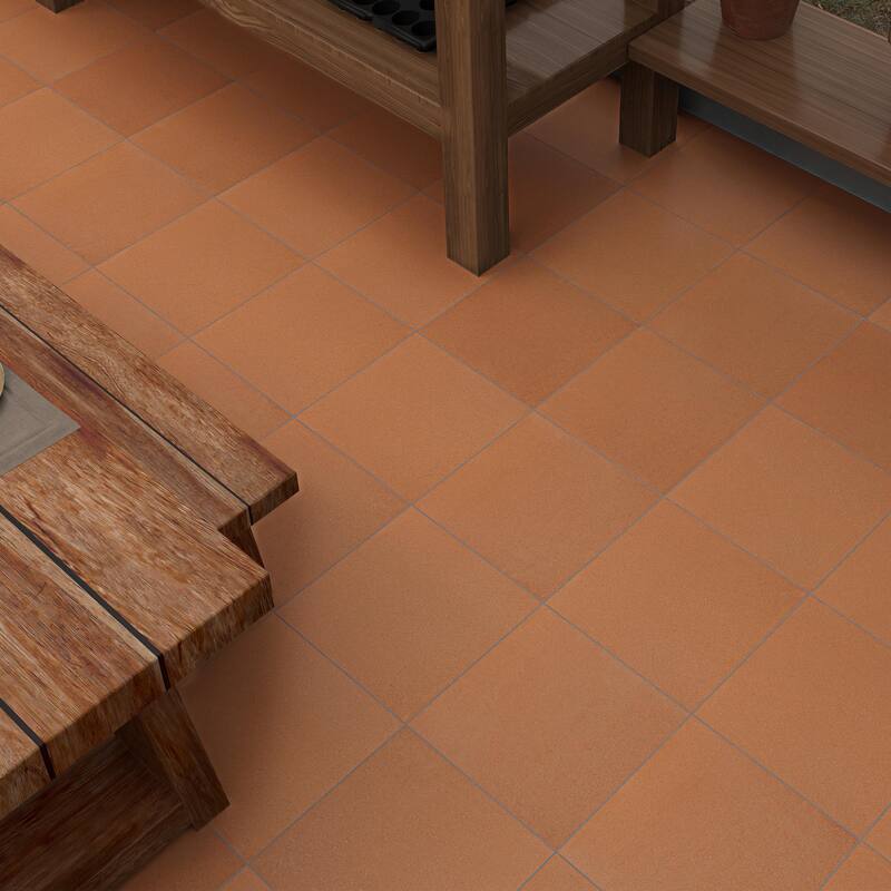 Merola Tile Italian Terracotta Quarry Cotto 11-7/8" x 11-7/8" Ceramic Floor and Wall Tile