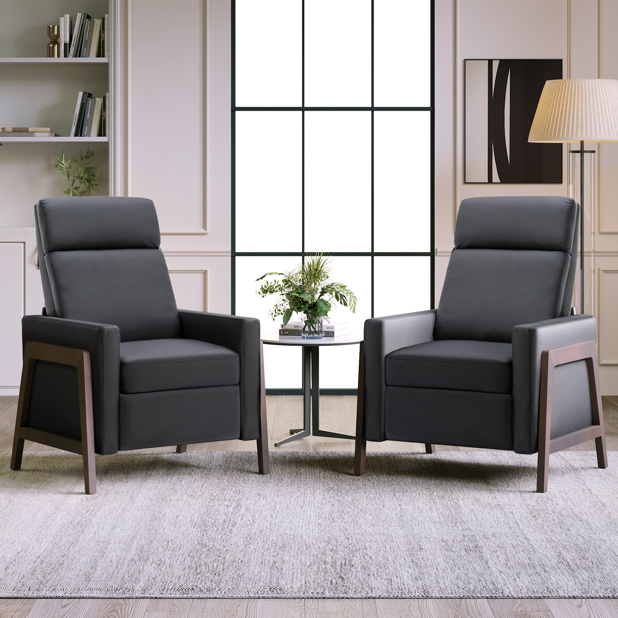 Walnew home theater recliner store with padded seat and backrest