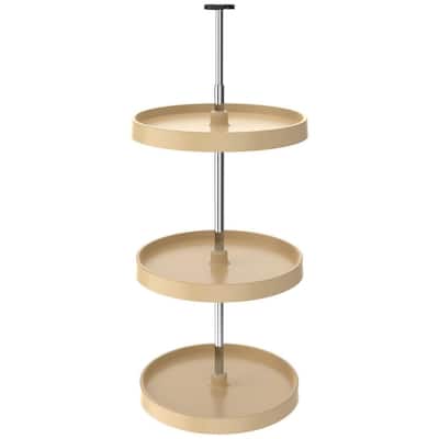 Rev-A-Shelf Value Line 18 Inch Full Circle 3 Shelf Lazy Susan Set with