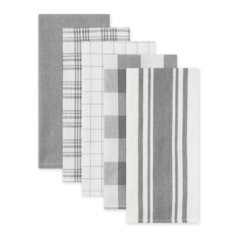 DII Asst Vintage Everyday Dishtowel (Set of 5)