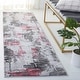 preview thumbnail 28 of 45, SAFAVIEH Craft Ermina Modern Abstract Rug 2'3" x 10' Runner - Grey/Pink - Runner