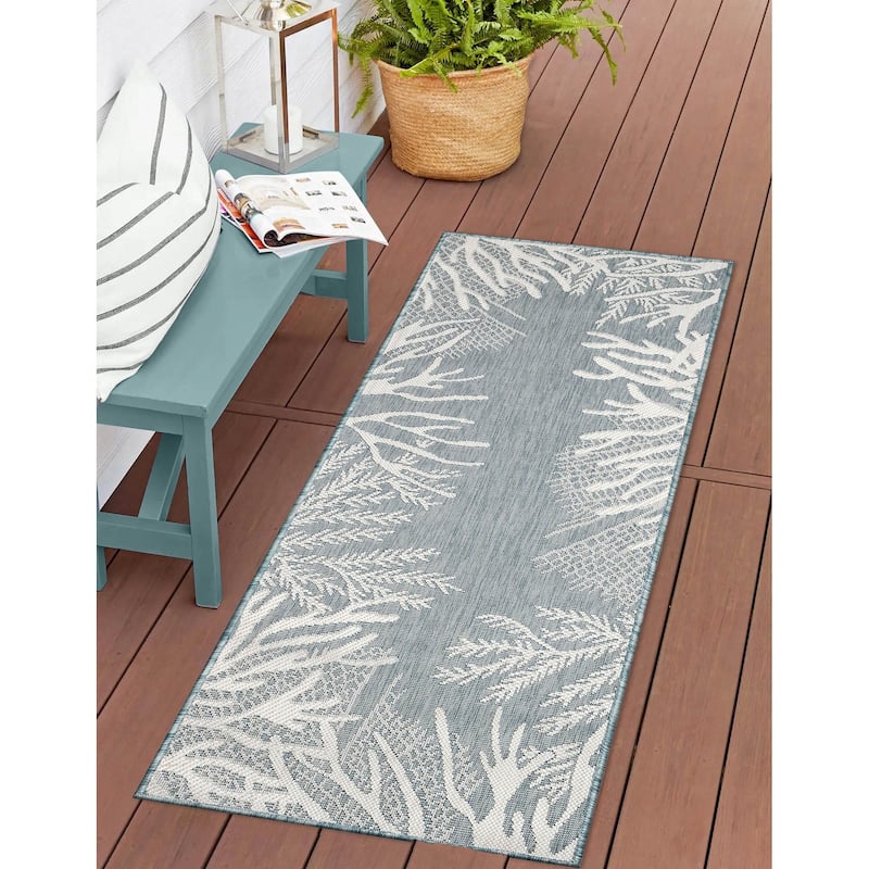 Liora Manne Carmel Reef Border Indoor/Outdoor Area Rug