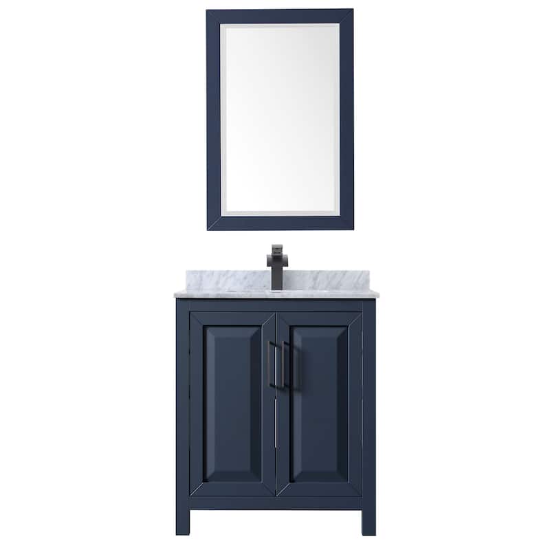 Wyndham Collection Daria 30" Free Standing Single Vanity Set with MDF