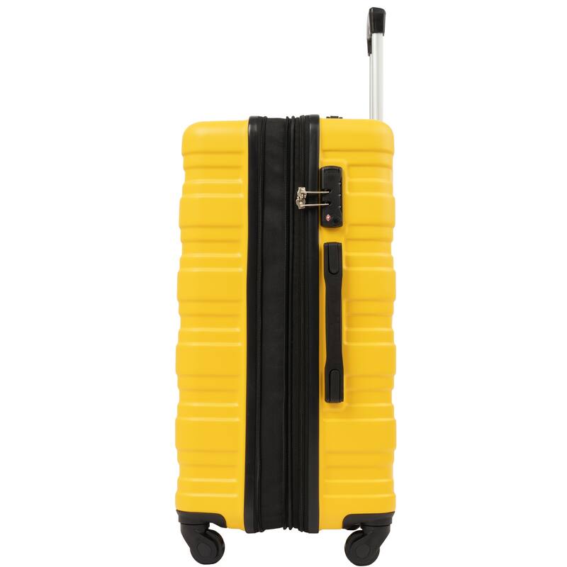Merax Luggage with Spinner Wheels 100 ABS Expandable Hard Suitcases