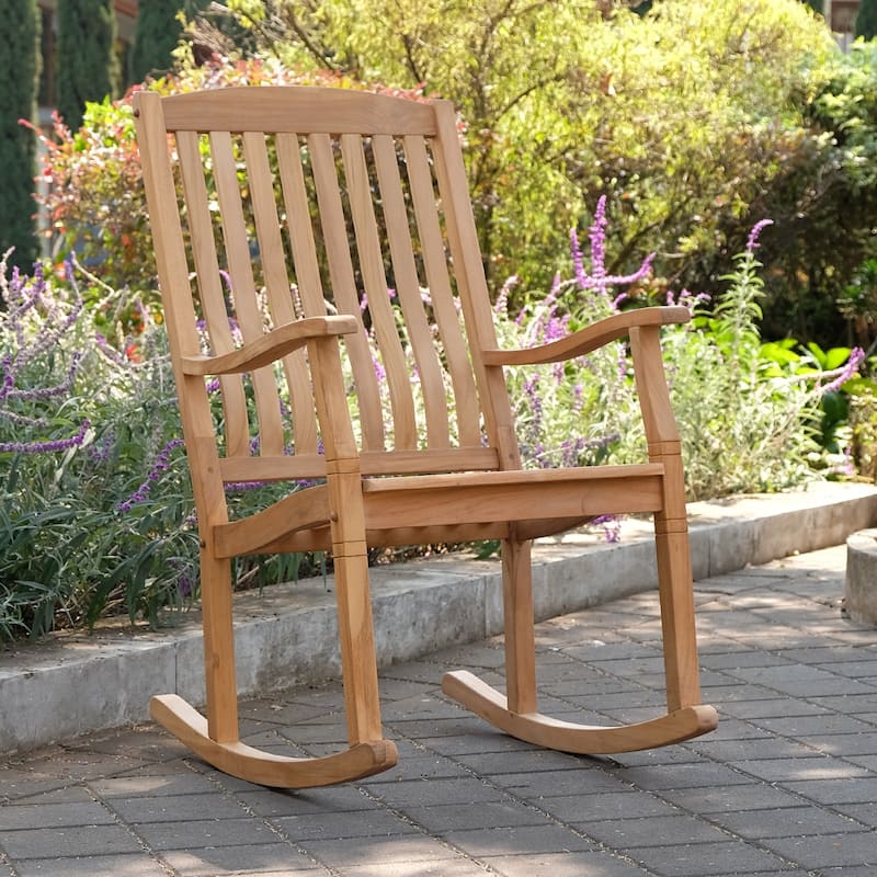 Cambridge Casual ClovisTeak Patio Rocking Chair
