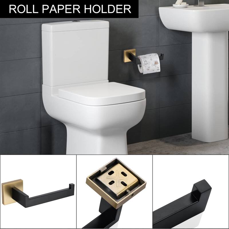 Topcraft Wall Mounted Stainless Steel Bathroom Accessory Set of 5