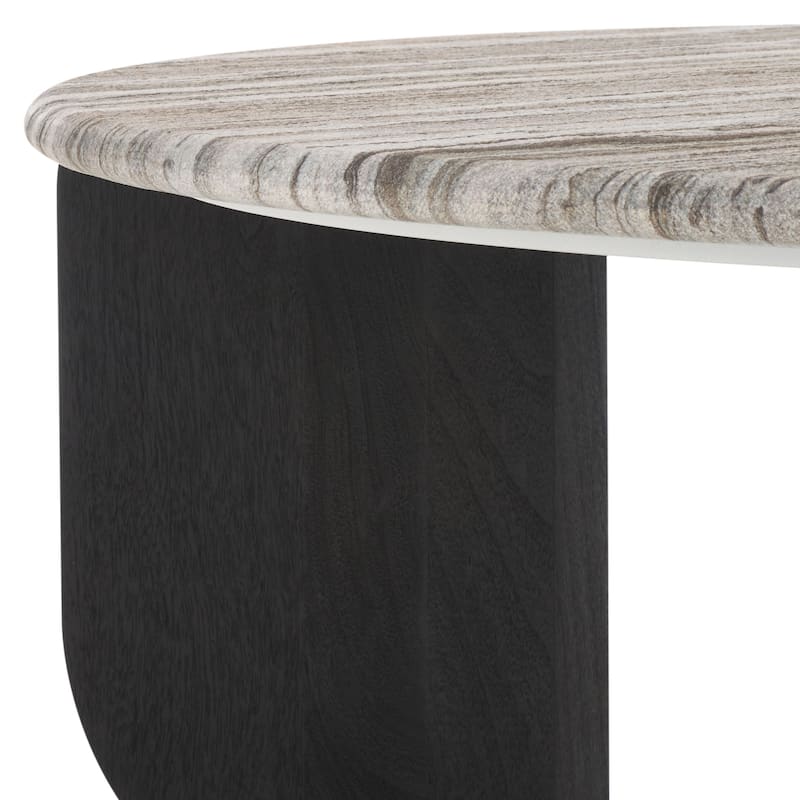 SAFAVIEH Home Graelyn Marble Top Coffee Table - 35"W x 35"D x 15"H