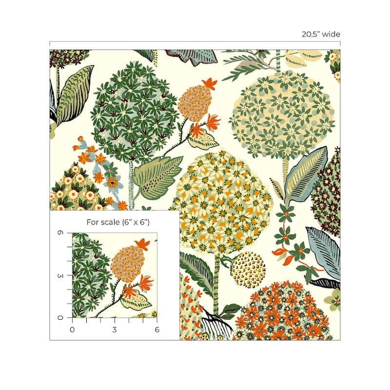 NextWall Blooming Bulbs Peel and Stick Wallpaper