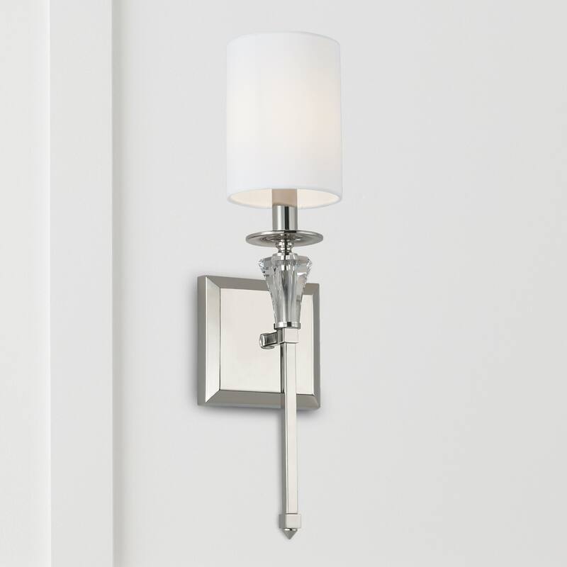 Laurent 1-light Polished Nickel 5-inch Wall Sconce