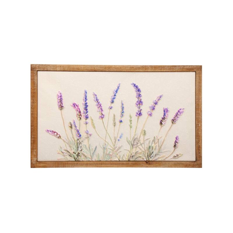 Wood And Metal Painted Lavender Frame 26 x 15.75"T - 15.75